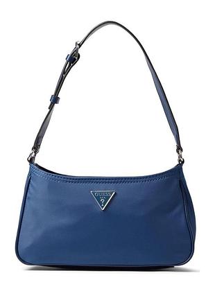 Жіноча сумка багет guess синя