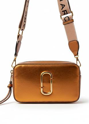Женская сумка marc jacobs 6869 кросс-боди оранжевая
