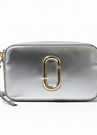 Женская сумка marc jacobs 6869 кросс-боди серебристая