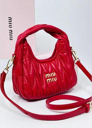 Жіноча сумка miu miu 18121 червона