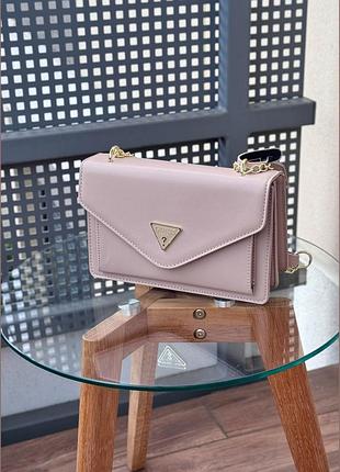 Жіноча сумка guess 18091 крос-боді бежева