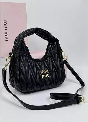 Жіноча сумка miu miu 18121 чорна