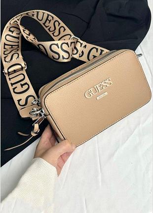 Жіноча сумка guess 9991 бежева
