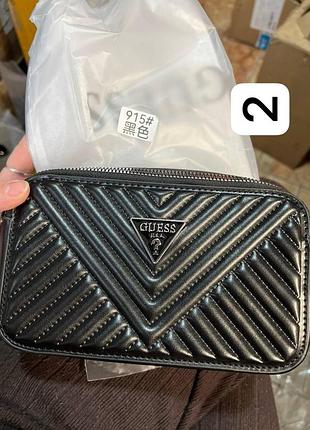 Жіноча сумка guess 915 крос-боді чорна
