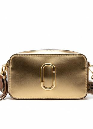Женская сумка marc jacobs 6869 кросс-боди золотистая