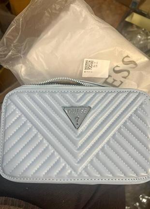Женская сумка guess 915 кросс-боди голубая