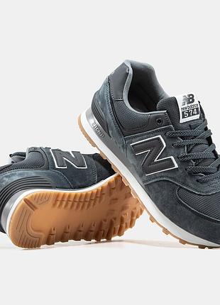 Мужские кроссовки new balance 574 grey white 42-44