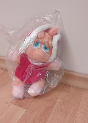 Вінтажна м'яка іграшка disney miss piggy muppet doll 1987