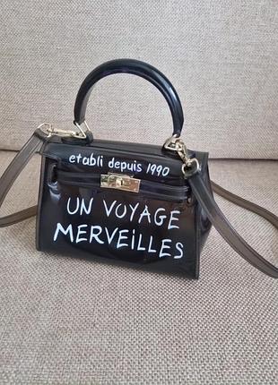 Прозрачная сумка кросс боди un voyage merveilles