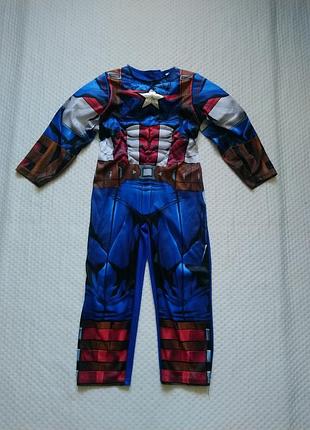 Карнавальный костюм капитана америка marvel captain america 4-5 лет