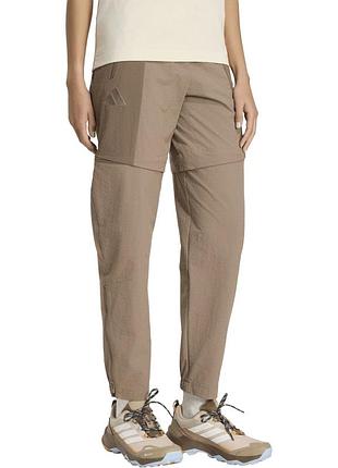2 в 1 трекінгові штани / шорти adidas terrex xperior utilitas clima365 zip-off pants ka2663 коричневі жіночі розмір m туристичні нові