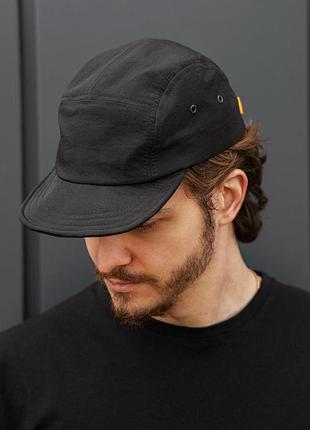 Чоловича нейлонова бейсболка camp cap without oracul black