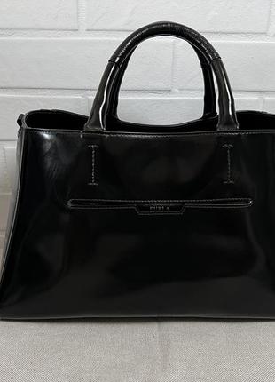 Furla оригінал жіноча велика ручна сумка лакована шкіра