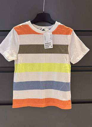 H&m нова футболка на хлопчика 4-6 років 110-116 см