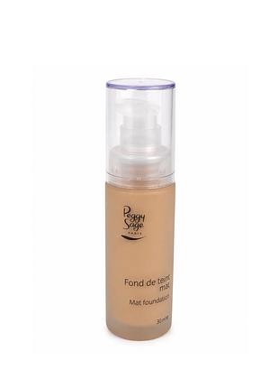 Тональний крем, що матує peggy sage paris natural beige 30 мл 801305 (натуральний бежевий) італія (н8028)  професійний тональний крем, що матує peggy