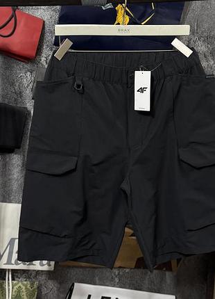 Шорти чоловічі cargo 4f shorts чорний xxl