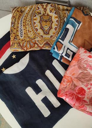 Платки шелковые и большие от tommy hilfiger