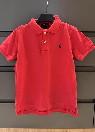 Polo ralph lauren красное поло на мальчика 5 лет оригинал