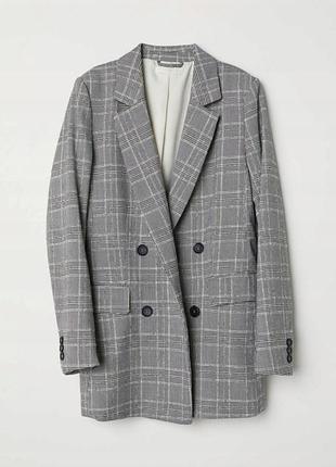 Женский блейзер пиджак жакет h&amp;m в клетку
