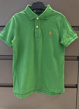 Polo ralph lauren зелене поло на фото хлопчика 6 років оригінал