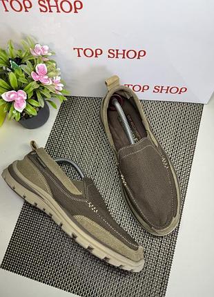 Оригінальні спортивні слипони кросівки без шнурків skechers