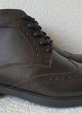 Tods! чоловічі зимові броги черевики оксфорд коричневі на шнурівці натуральна шкіра змійка 41,45 45
