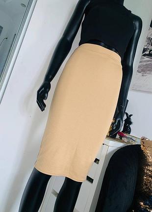 Базовая юбка миди в рубчик missguided uk 8 (s)