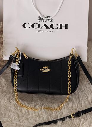 Сумка coach teri shoulder bag with quilting