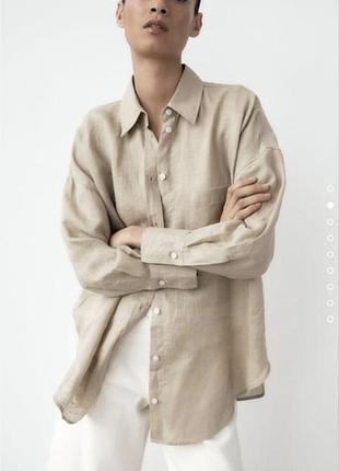 Льняна сорочка від zara