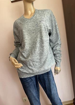 Чоловічий  бавовняний лонгслів/ l/ brend superdry