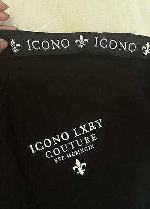 Футболка жіноча icono luxury couture xxl чорна slim fit