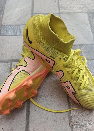 Бутсы футбольные nike zoom mercurial superfly 9 pro fg dj5598-780 размер 40 (25см.)