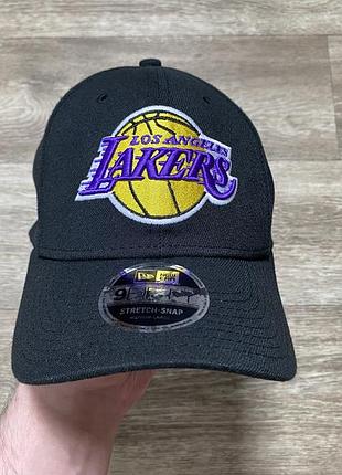 Оригінальна кепка new era los angeles lakers чорна бейсболка nba баскетбол лейкерс