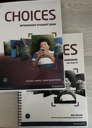Книги choices intermediate students’&workbook b1-b2 level