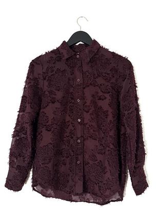 Жакардова блуза сорочка h&m