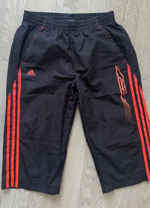 Футбольні бриджі adidas f50 оригінал штани 3/4 шорти капрі сітка xs-s