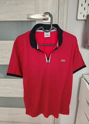 Мужская яркая тенниска lacoste размер s в идеальном состоянии