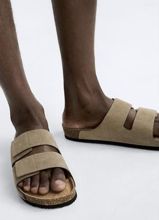 Чоловічі шльопанці zara як birkenstock