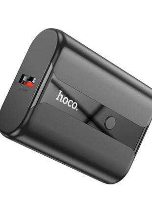 Портативный аккумулятор hoco q3 pro 10000 mah, быстрая зарядка pd 20w/qc 3.0, цифровой дисплей, black