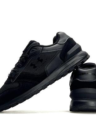 Чоловічі кросівки under armour essential runner all black