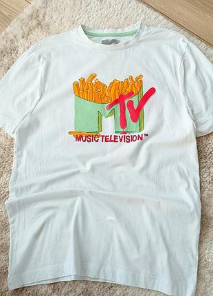 Футболка primark s mtv music женский хлопок