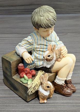 Колекційна статуетка the leonardo collection “apples and rabbits” by christine haworth