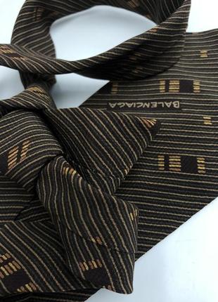 Вінтаж,шовкова краватка,краватка,люкс бренд,balenciaga,9 фото