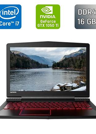 Игровой ноутбук б-класс lenovo legion y720-15ikbn / 15.6" (1920x1080) ips / intel core i7-7700hq (4 (8) ядра по 2.8 - 3.8 ghz) /
