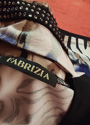 Итальянская блуза fabrizia 🇮🇹 лонгслив с высоким воротником-чокером и декольте | оригинал