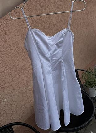Сарафан білий zara xs міні сукня zara xs