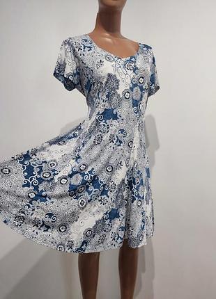 Гладке легке літнє плаття xl-2xl