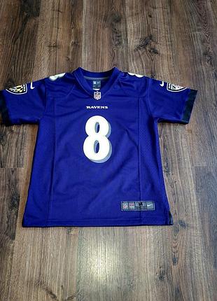 Чоловіча унікальна футболка nfl jersey baltimore ravens lamar jackson оригінал