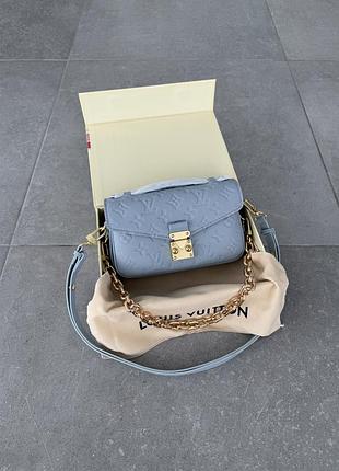 Жіноча сумка преміум lv metis blue