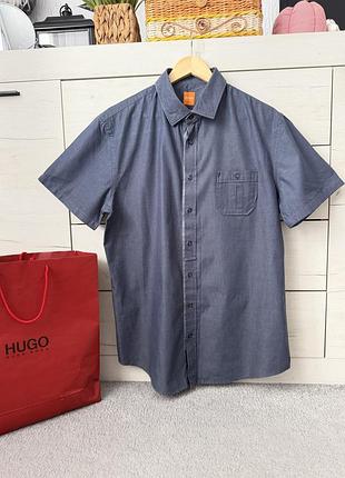 Чоловіча стильна сорочка рубашка hugo boss оригінал хл